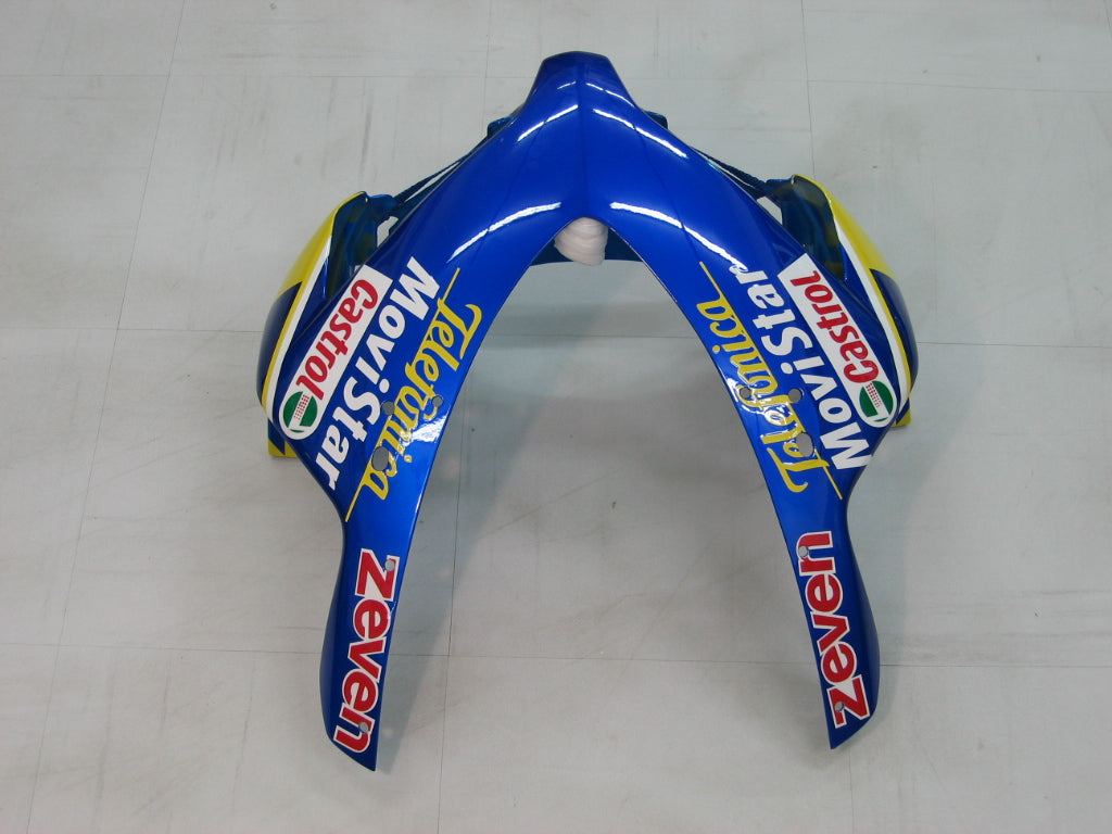 2004-2005 Honda CBR 1000 RR Amotopart Fairings Blue Checker Movistar Racing Customs Fairing