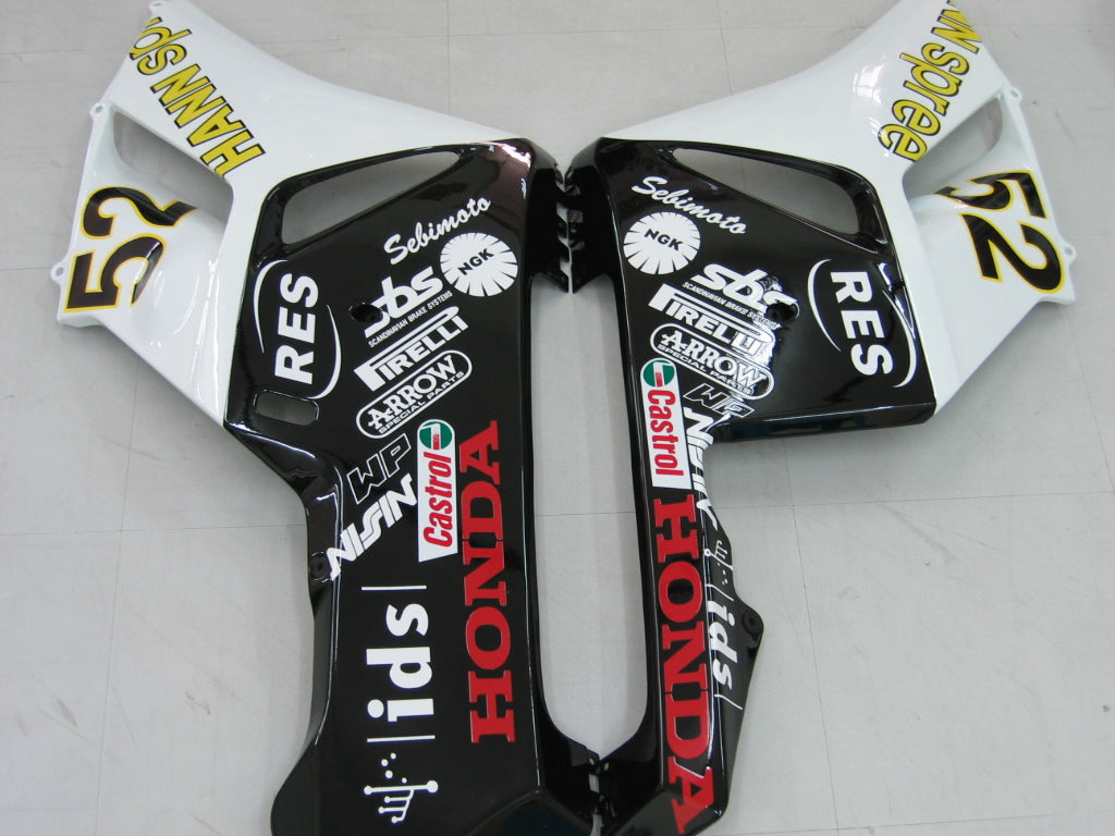 2004-2005 Honda CBR 1000 RR Amotopart Fairings White Black Hannspree Racing Customs Fairing