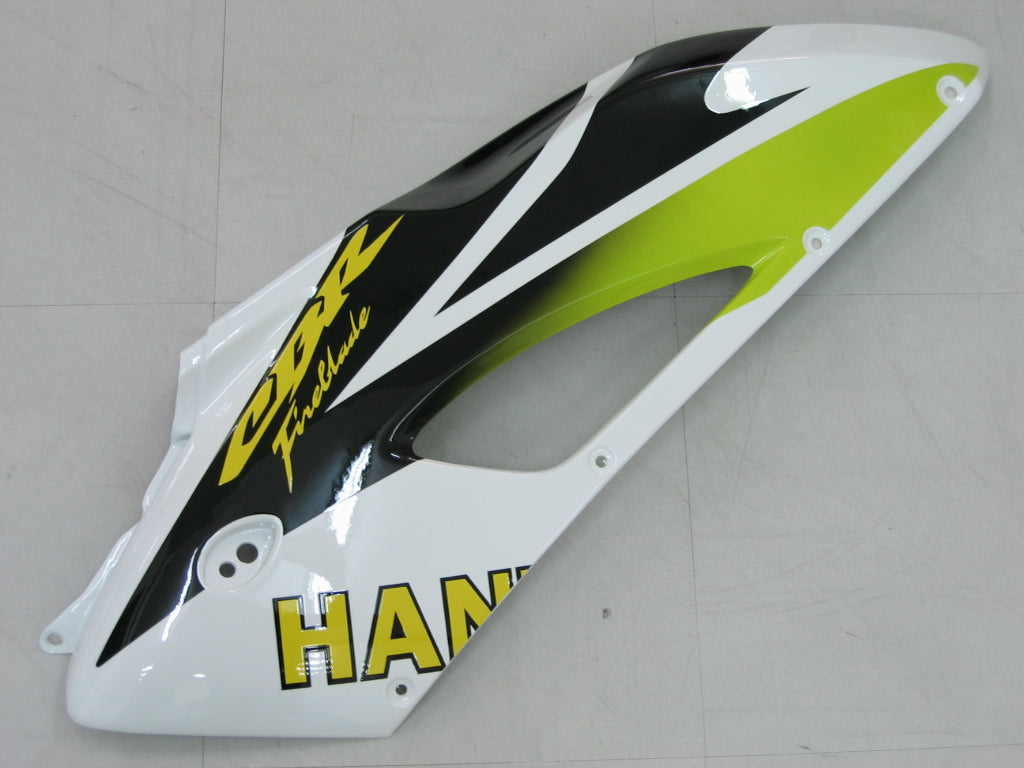 2004-2005 Honda CBR 1000 RR Amotopart stroomlijnkappen Wit Zwart Hannspree Racing Customs kuip