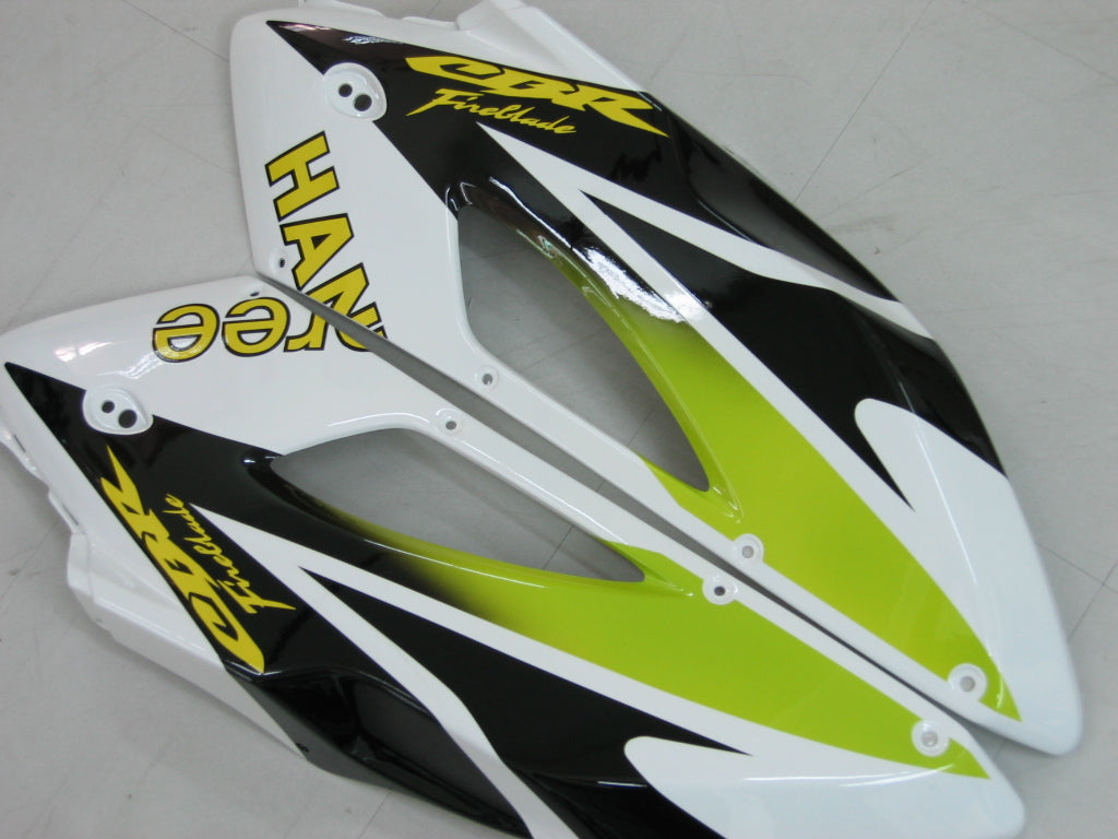 2004-2005 Honda CBR 1000 RR Amotopart Fairings White Black Hannspree Racing Customs Fairing