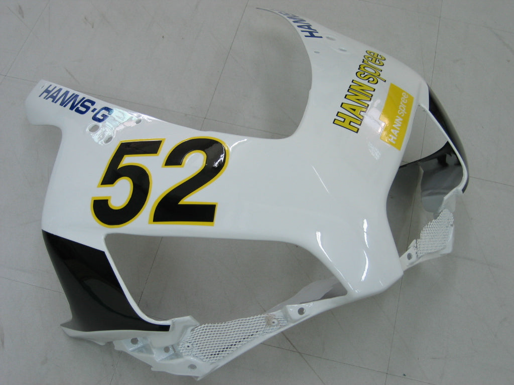 2004-2005 Honda CBR 1000 RR Amotopart Fairings White Black Hannspree Racing Customs Fairing