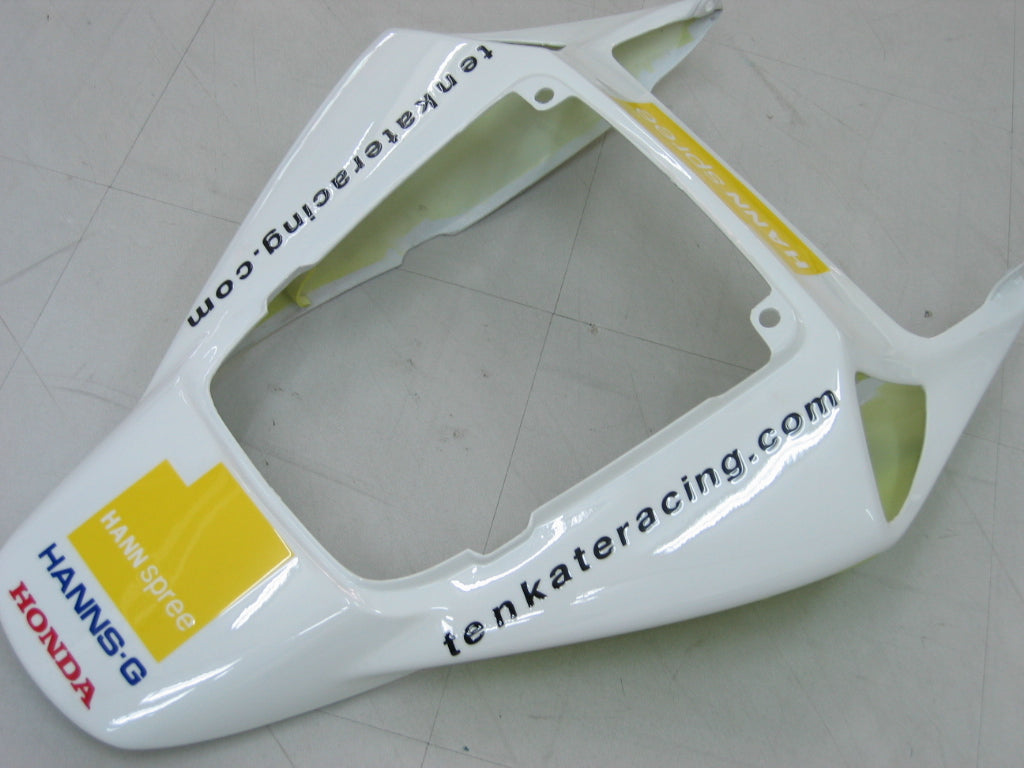 2004-2005 Honda CBR 1000 RR Carénages Amotopart Blanc Noir Carénage des douanes Hannspree Racing