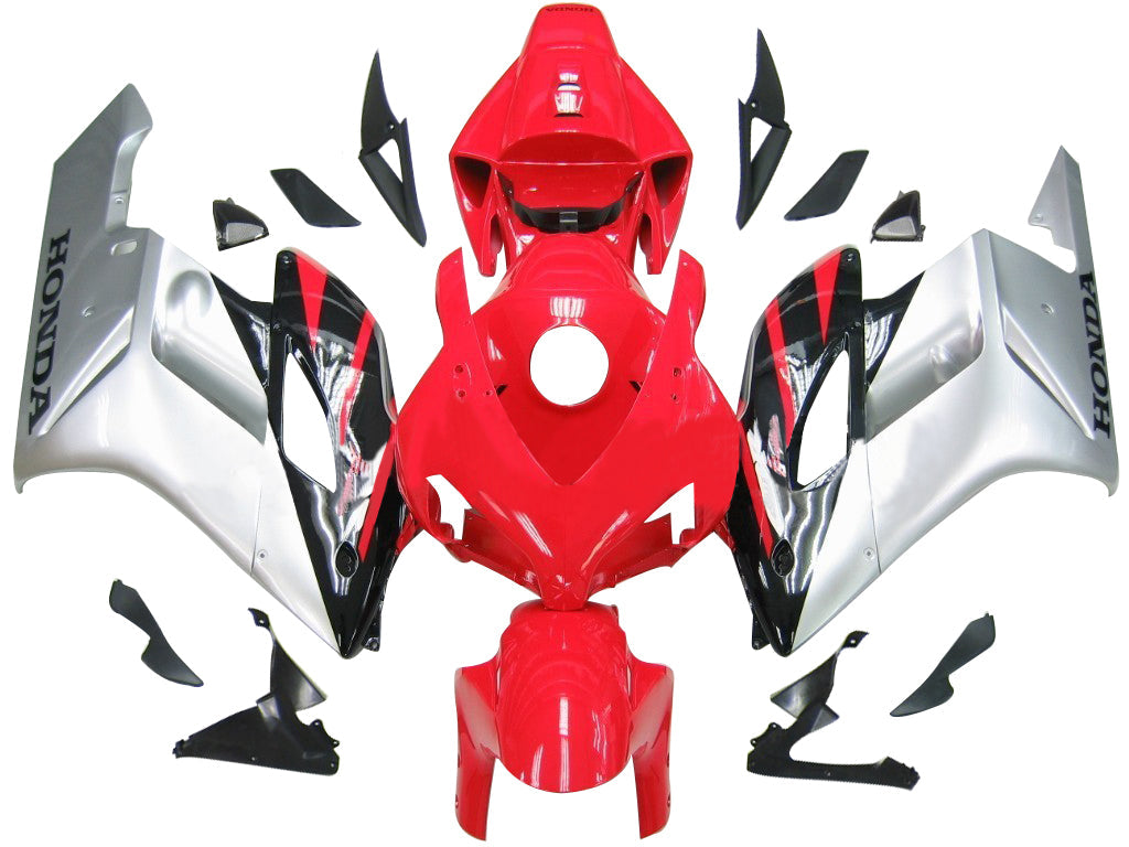 2004-2005 Honda CBR 1000 RR Carénages Amotopart Rouge Argent Noir CBR Racing Customs Carénage