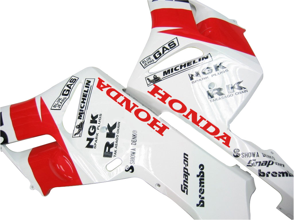 2004-2005 Honda CBR 1000 RR Carénages Amotopart Blanc Orange Carénage Repsol Racing Customs