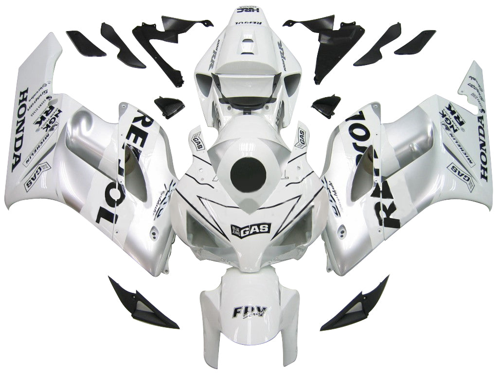 2004-2005 Honda CBR 1000 RR Carénages Amotopart Blanc Argent Carénage Repsol Racing Customs