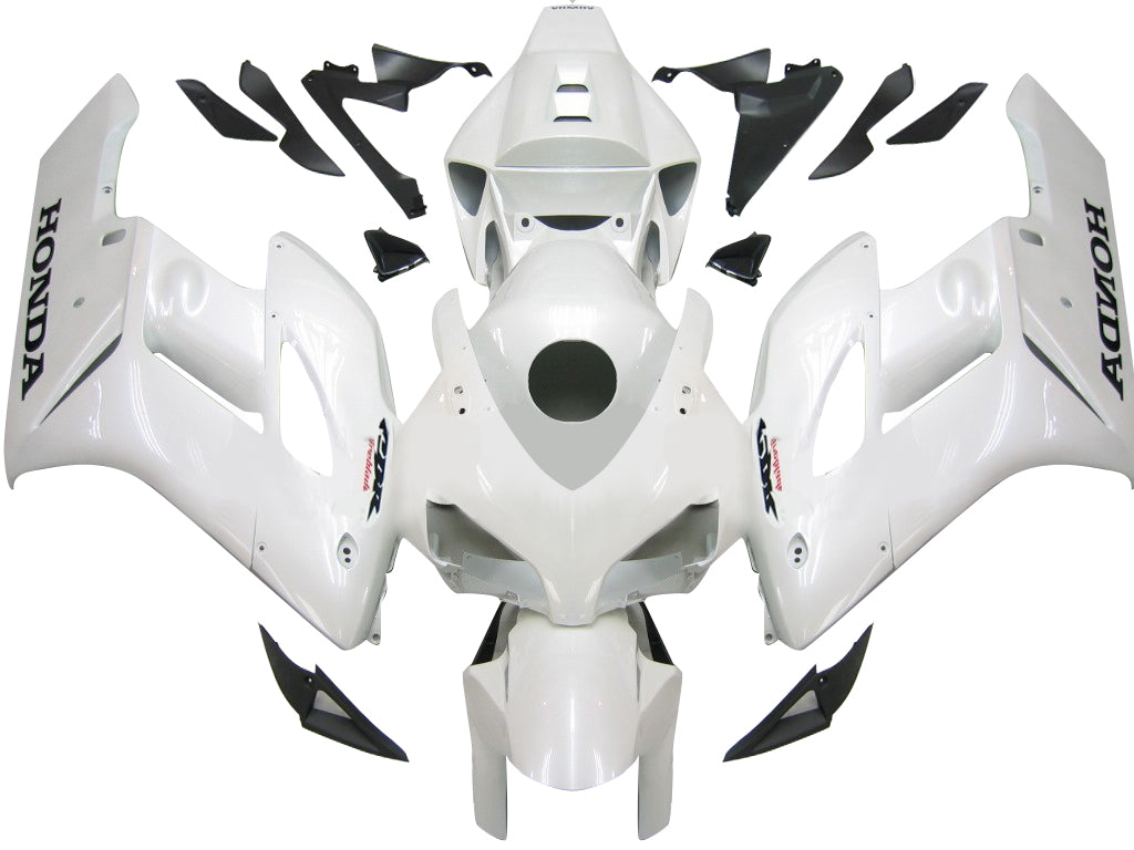 2004-2005 Honda CBR 1000 RR Carénages Amotopart Blanc Métallisé Argent CBR Racing Customs Carénage