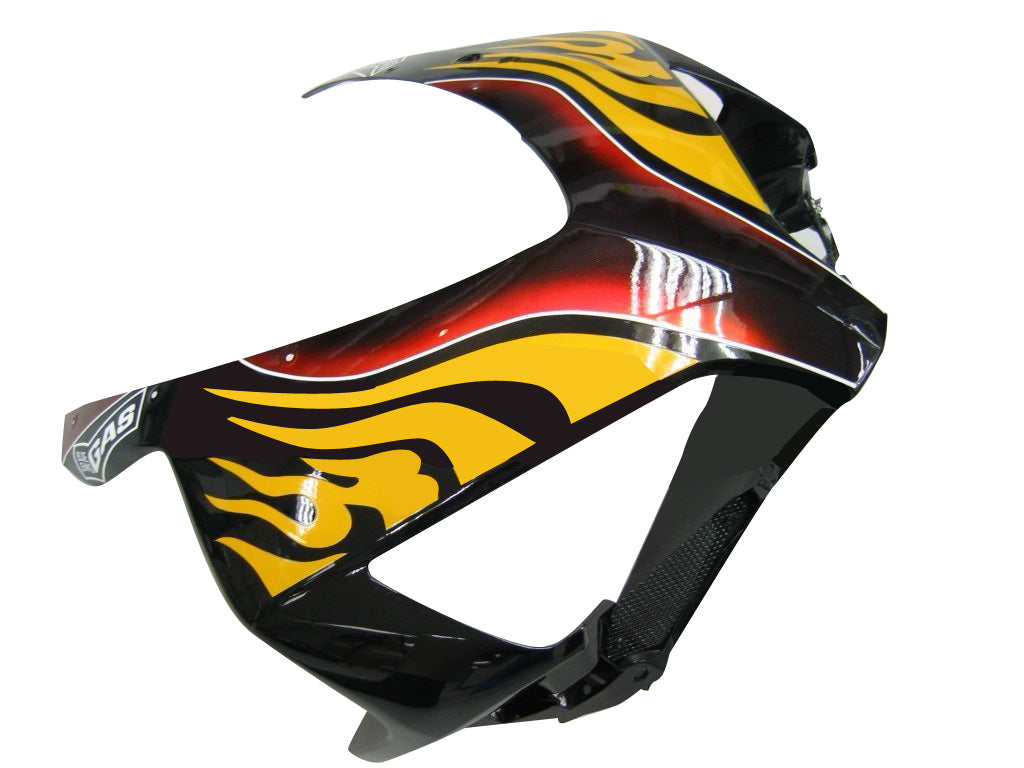 2004-2005 Honda CBR 1000 RR Amotopart Fairings Black & Red Flame Shark Racing Customs Fairing