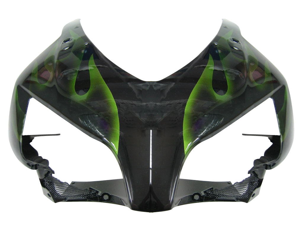 2004-2005 Honda CBR 1000 RR Black & Green Flame Racing Amotopart Fairings