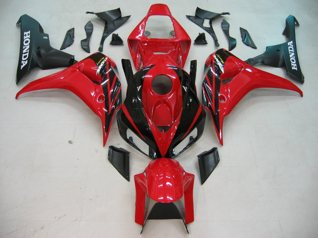 Fairings 2006-2007 Honda CBR 1000 RR Red Black CBR Racing Generic