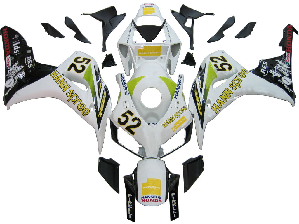 2006-2007 Honda CBR 1000 RR Blanc No.52 Hannspree Racing Carénages Générique