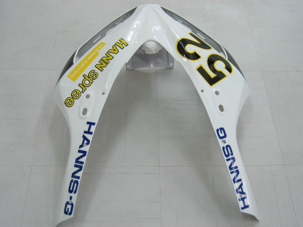 2006-2007 Honda CBR 1000 RR White No.52 Hannspree Racing Fairings Generic