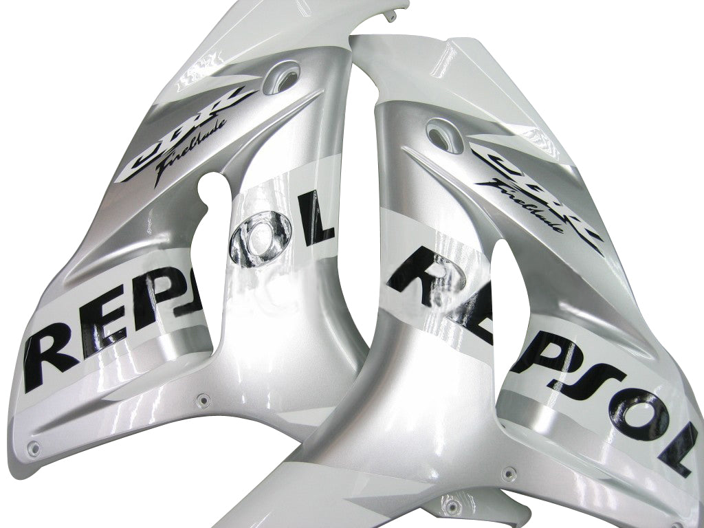 2006-2007 Honda CBR1000RR Blanc et Argent Carénages Repsol Racing Générique