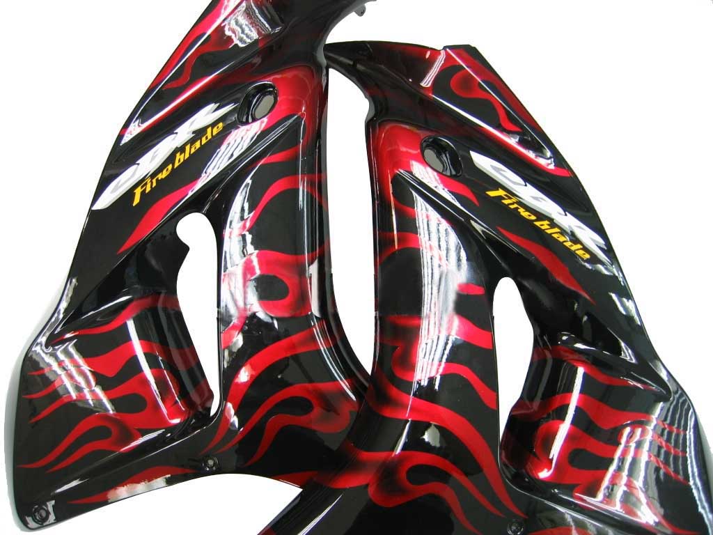 2006-2007 Honda CBR 1000 RR Black & Red Flame Shark Racing stroomlijnkappen algemeen