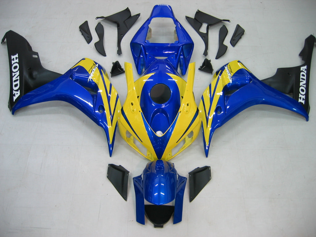 2006-2007 Honda CBR 1000 RR blauw geel CBR Racing stroomlijnkappen algemeen