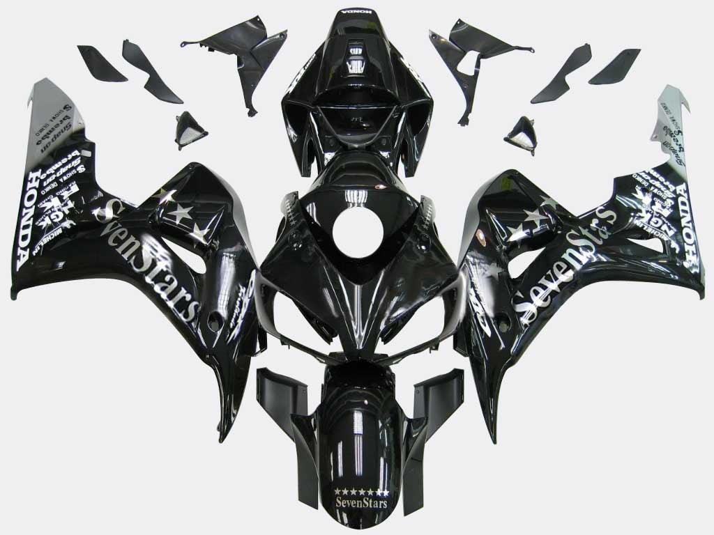 2006-2007 Honda CBR 1000 RR Noir Carénages SevenStars Racing Générique