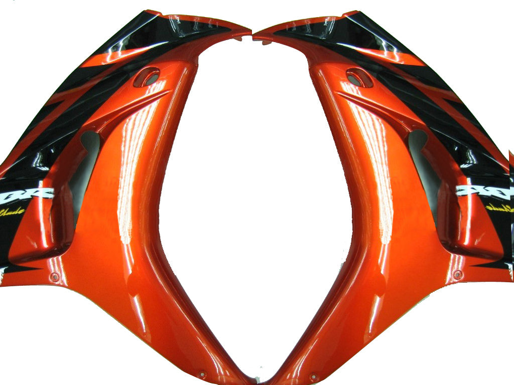 2006-2007 Honda CBR 1000 RR Orange Metallic & Black CBR Racing Fairings Generic