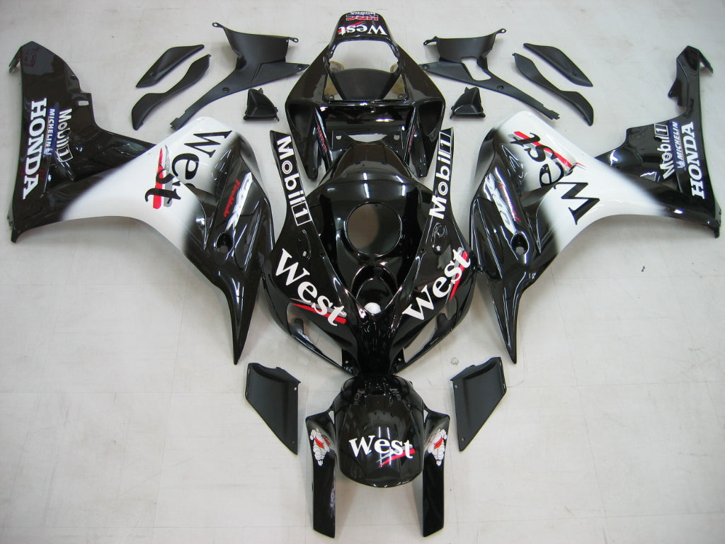 2006-2007 Honda CBR 1000 RR Black West Racing stroomlijnkappen algemeen