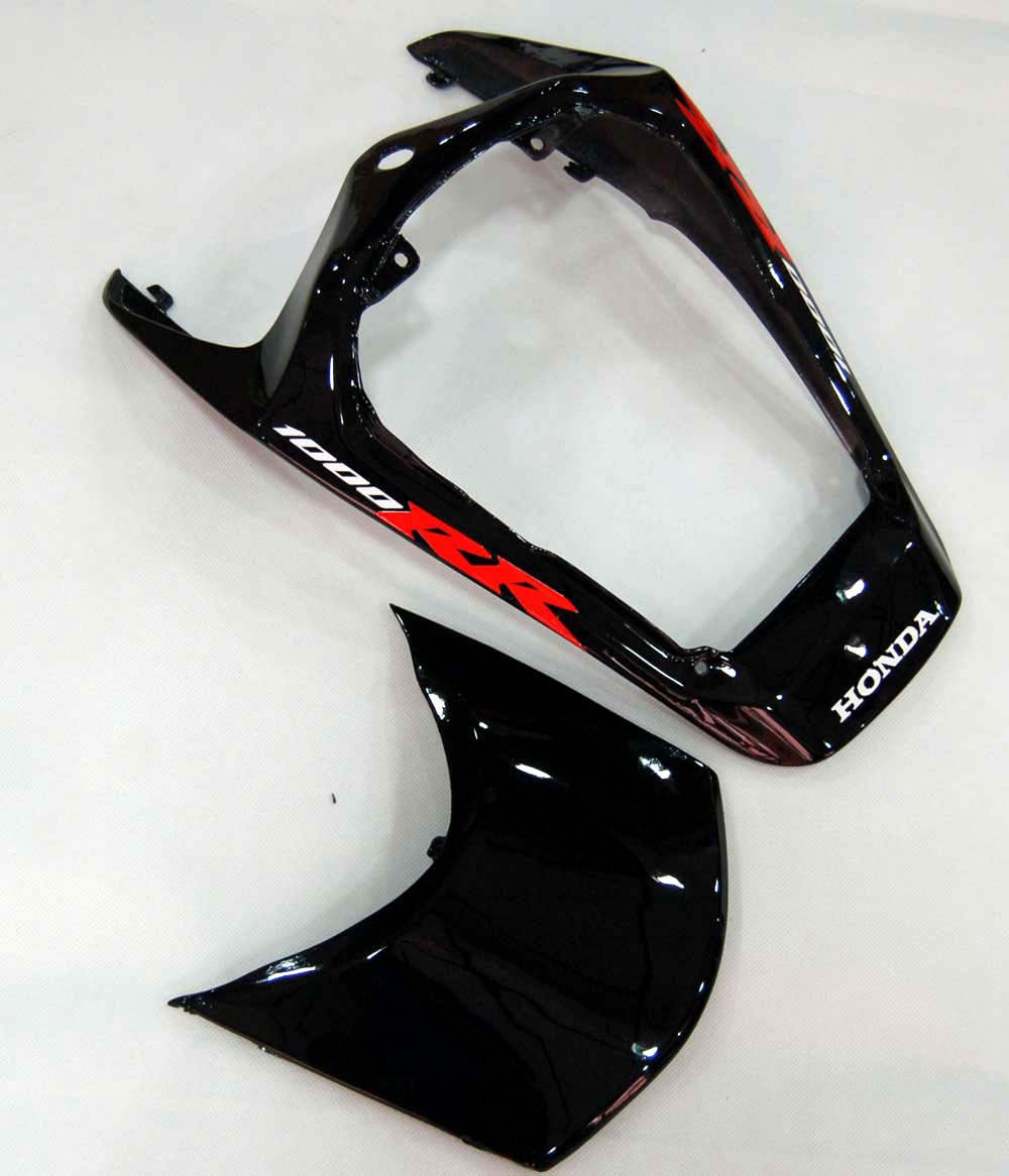 2008-2011 Honda CBR 1000 RR Black & Cherry Red Flame Racing Fairings Generic