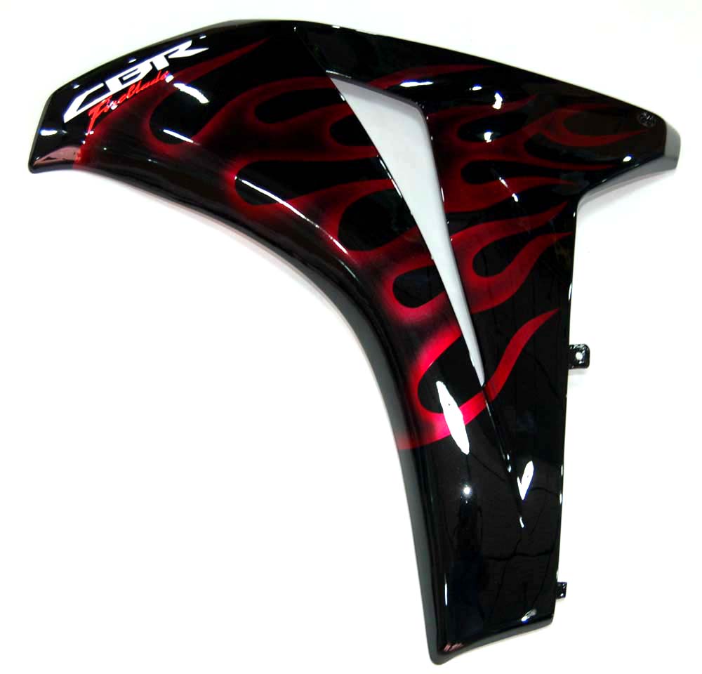 2008-2011 Honda CBR 1000 RR Black & Cherry Red Flame Racing Fairings Generic