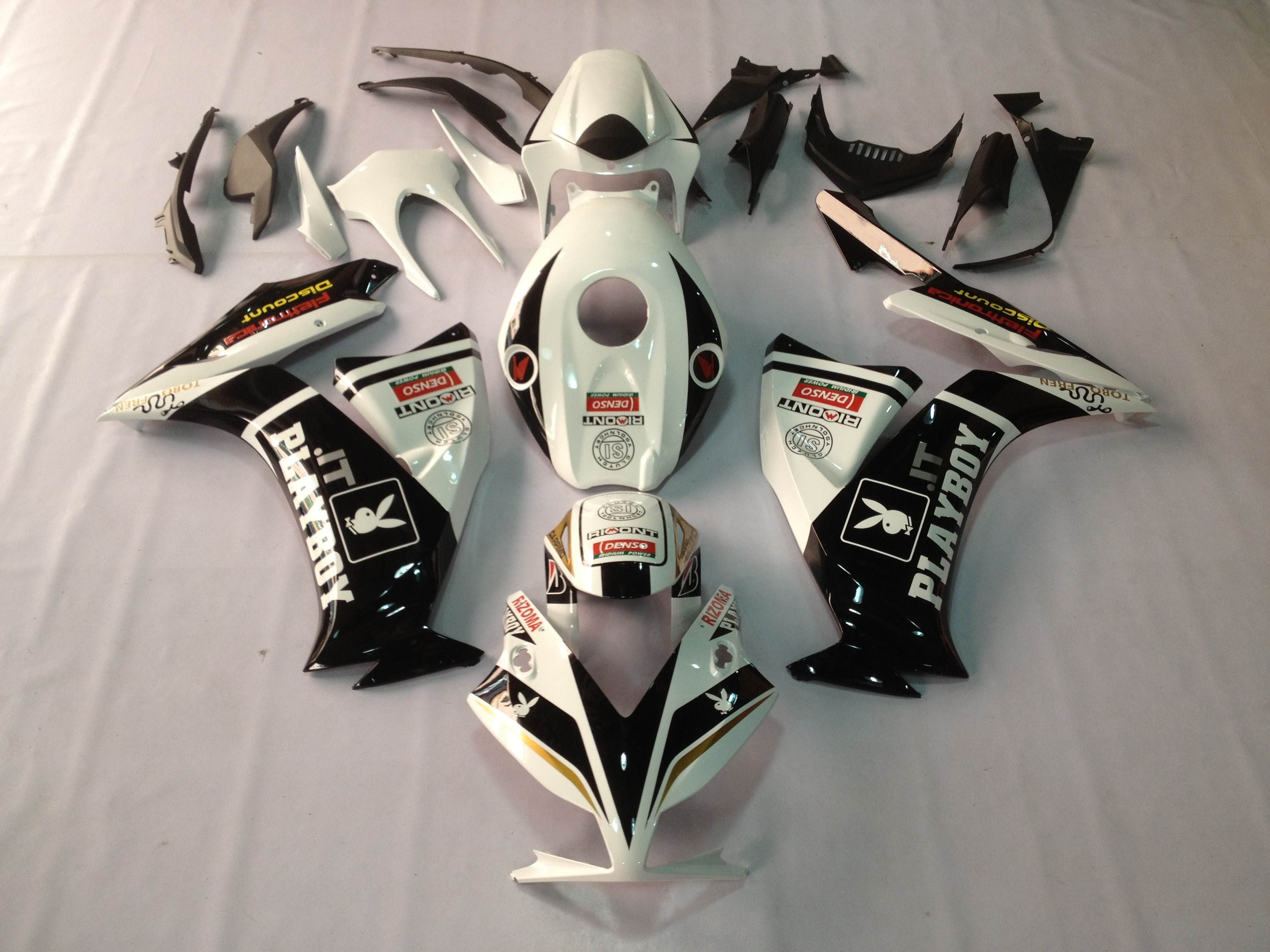 Carénages 2012-2016 Honda CBR1000RR Playboy Blanc Noir Racing Generic