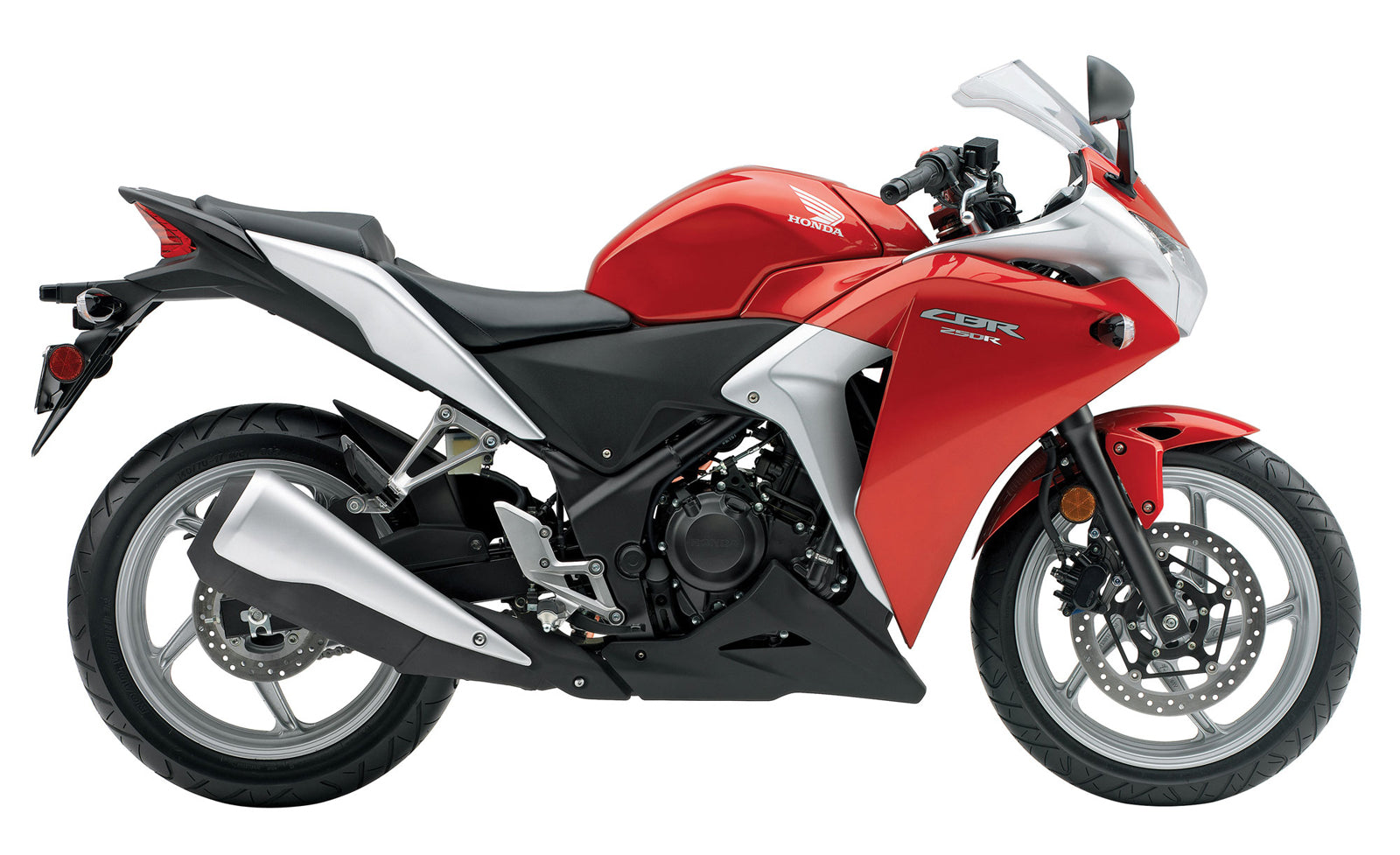 Stroomlijnkappen 2011-2015 Honda CBR250R Rood Zilver CBR Racing Generiek