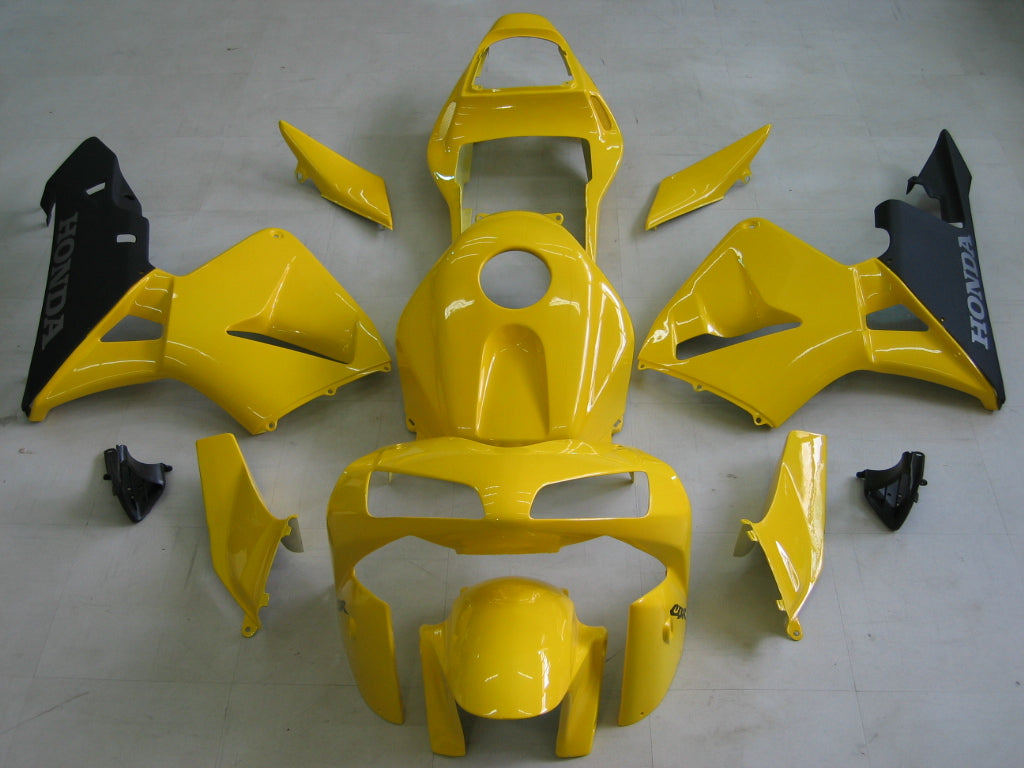 Kit de carénage jaune Honda CBR600 2003-2004