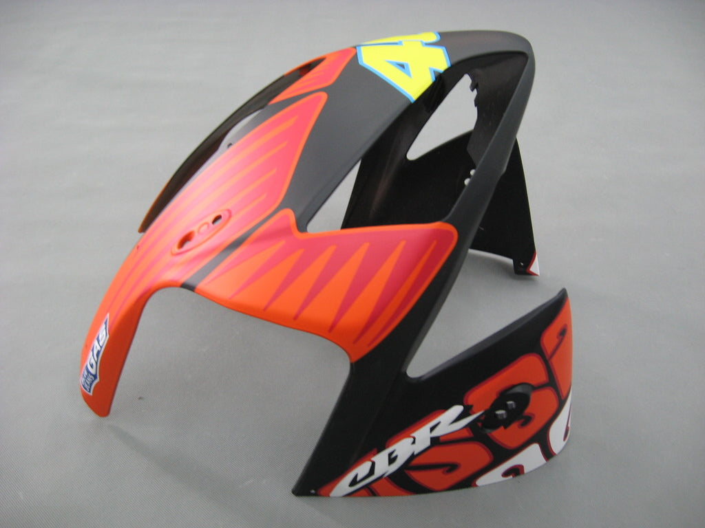 Stroomlijnkappen 2003-2004 Honda CBR 600 RR Zwart Mat Valentino Rossi Moto Racing Generiek