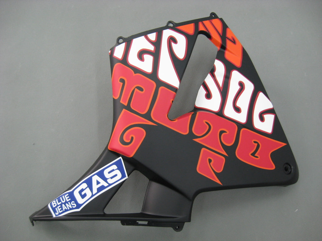 2003-2004 Honda CBR 600 RR zwart mat Valentino Rossi Moto Racing stroomlijnkappen algemeen