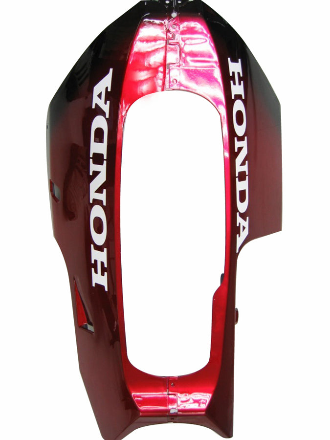 Stroomlijnkappen 2003-2004 Honda CBR 600 RR Zwart en Red Flame Racing Generiek