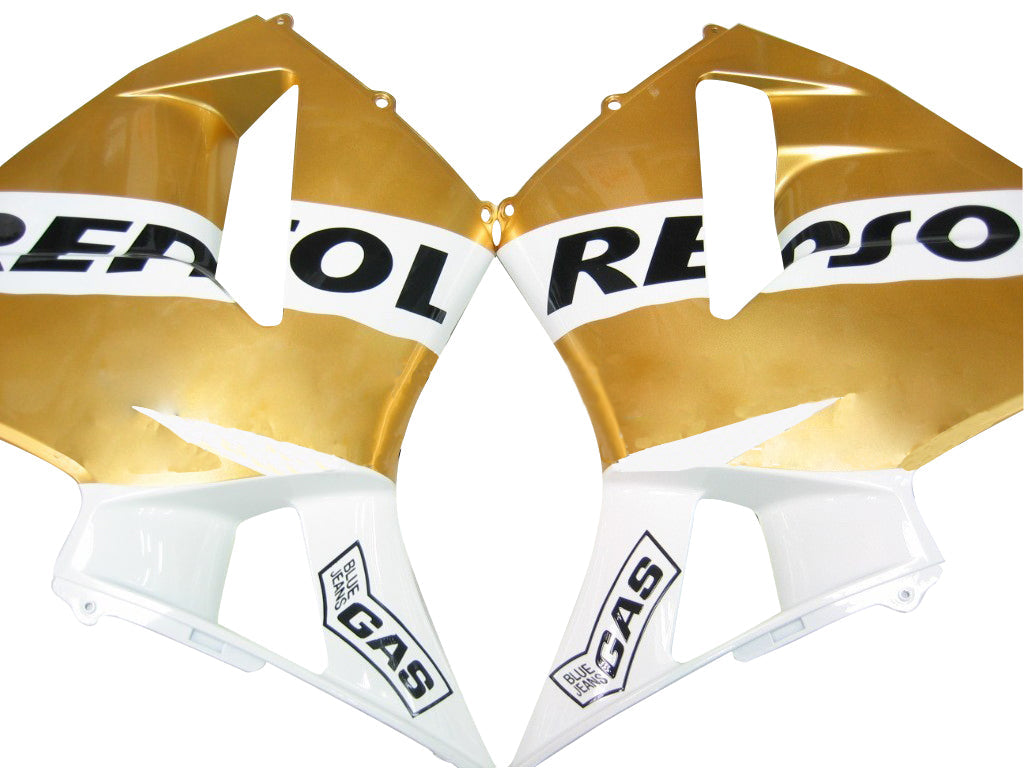 2003-2004 Honda CBR600RR Kit de carénage Amotopart blanc et or