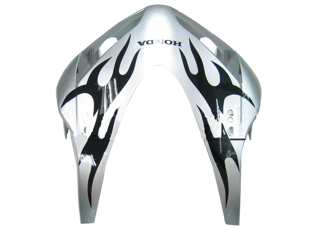 Stroomlijnkappen 2003-2004 Honda CBR 600 RR Zilver en zwart Tribal Tatoo Racing Generic