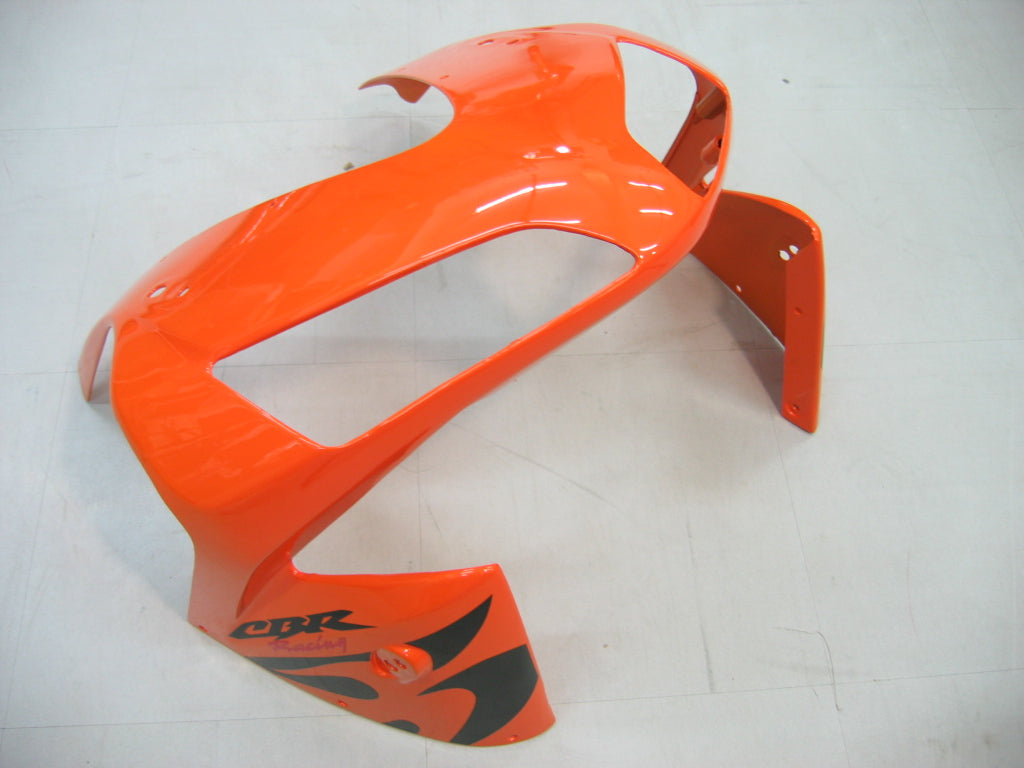 2003-2004 Honda CBR 600 RR oranje en zwarte Flame Racing stroomlijnkappen algemeen