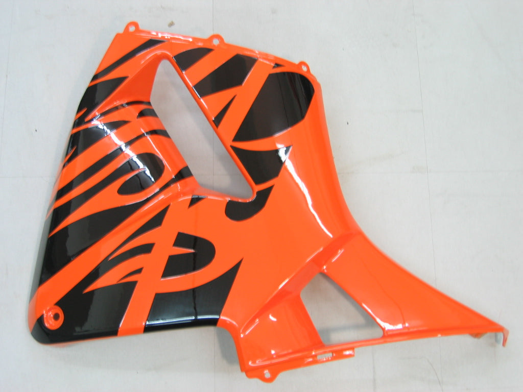 2003-2004 Honda CBR 600 RR oranje en zwarte Flame Racing stroomlijnkappen algemeen