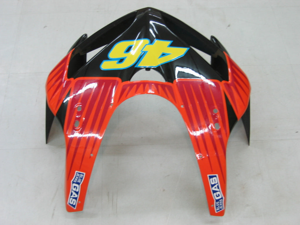 Stroomlijnkappen 2005-2006 Honda CBR 600 RR Geel Zwart Valentino Rossi Racing Generiek