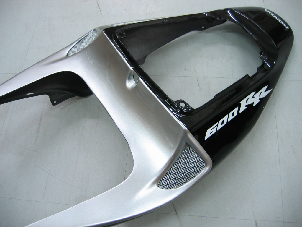 2005-2006 Honda CBR 600 RR zwart en zilver SevenStars Racing stroomlijnkappen algemeen