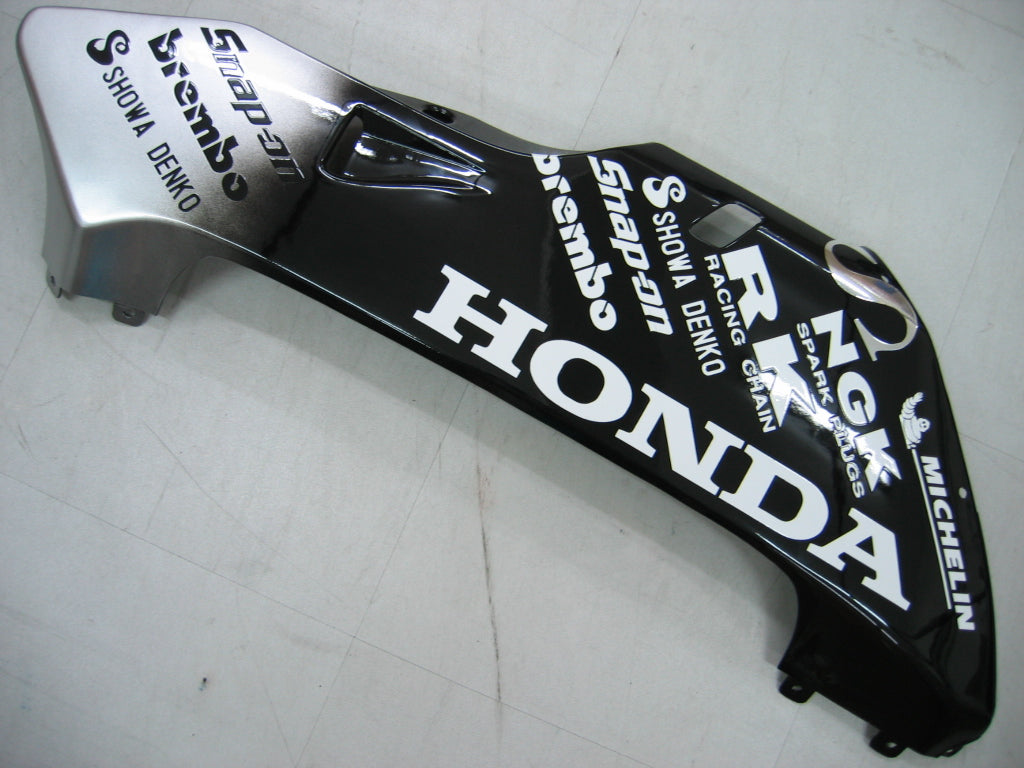 2005-2006 Honda CBR 600 RR zwart en zilver SevenStars Racing stroomlijnkappen algemeen