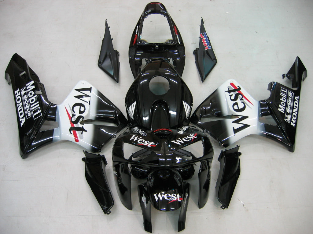 2005-2006 Honda CBR 600 RR Black West Racing Carénages Générique