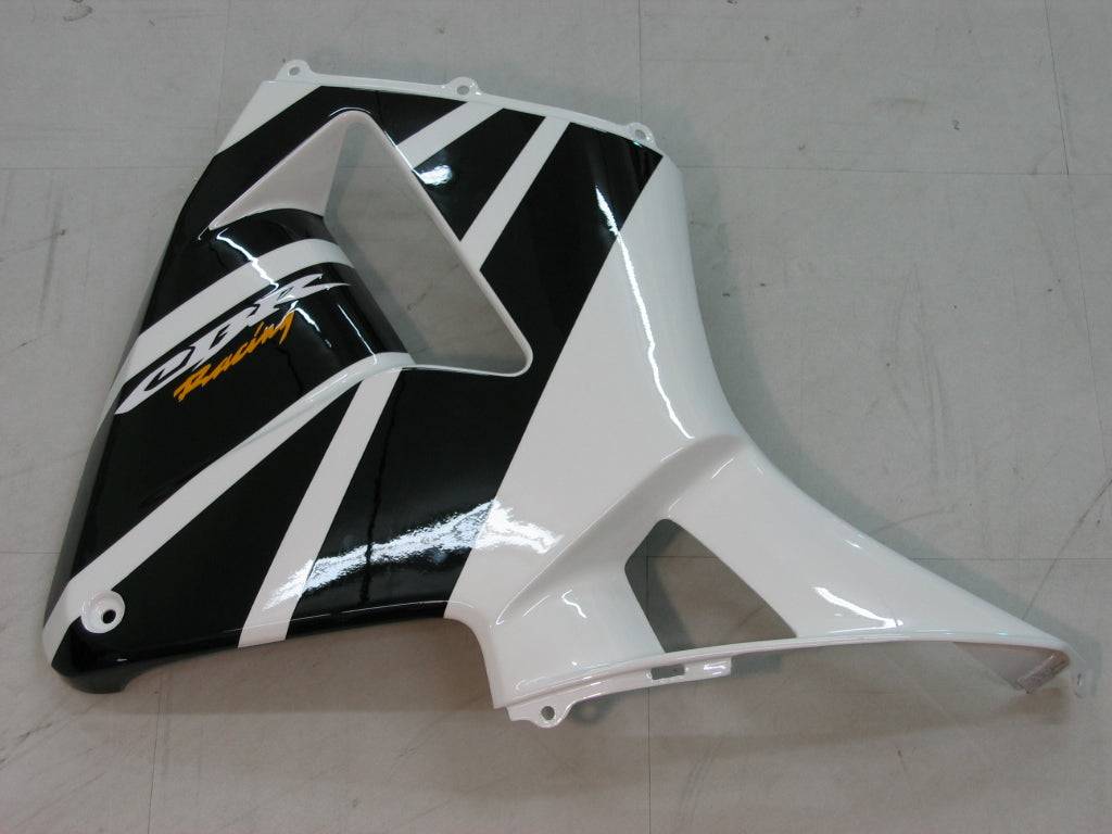 2005-2006 Honda CBR600RR Carénages CBR Racing blancs et noirs génériques