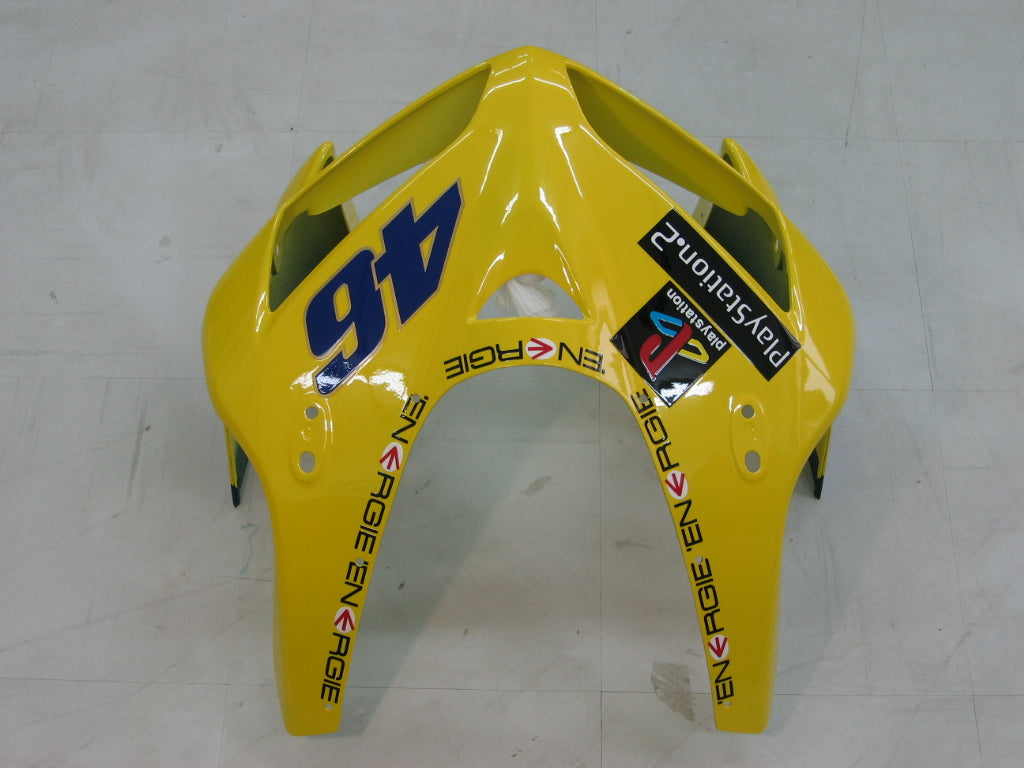 2005-2006 Honda CBR 600 RR geel nr. 46 Azzurro Racing stroomlijnkappen algemeen