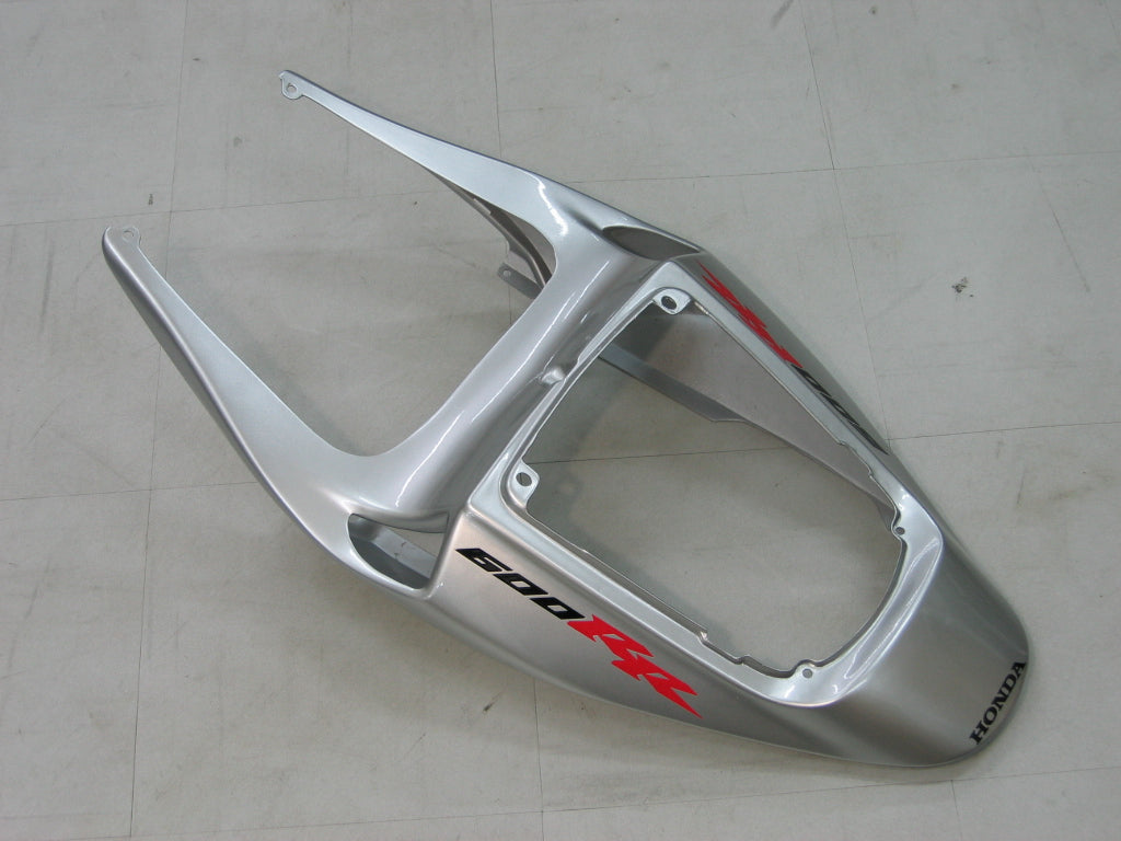 2005-2006 CBR600RR Carénage de carrosserie Argent ABS Plastiques moulés par injection Ensemble générique