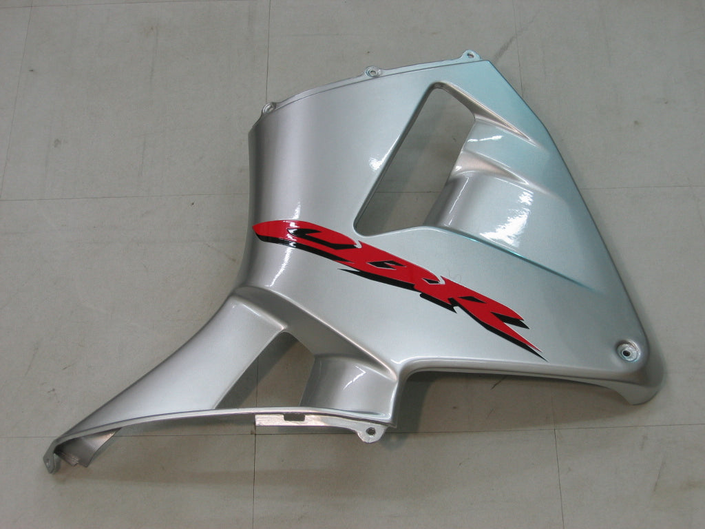 2005-2006 CBR600RR Carénage de carrosserie Argent ABS Plastiques moulés par injection Ensemble générique