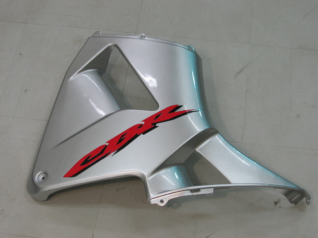 2005-2006 CBR600RR Carénage de carrosserie Argent ABS Plastiques moulés par injection Ensemble générique