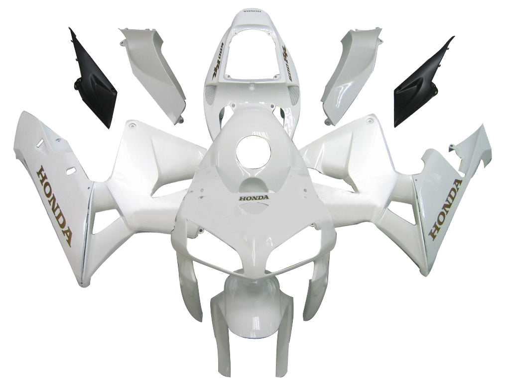 Carenados Honda CBR 600 RR 2005-2006, color blanco metálico, genéricos