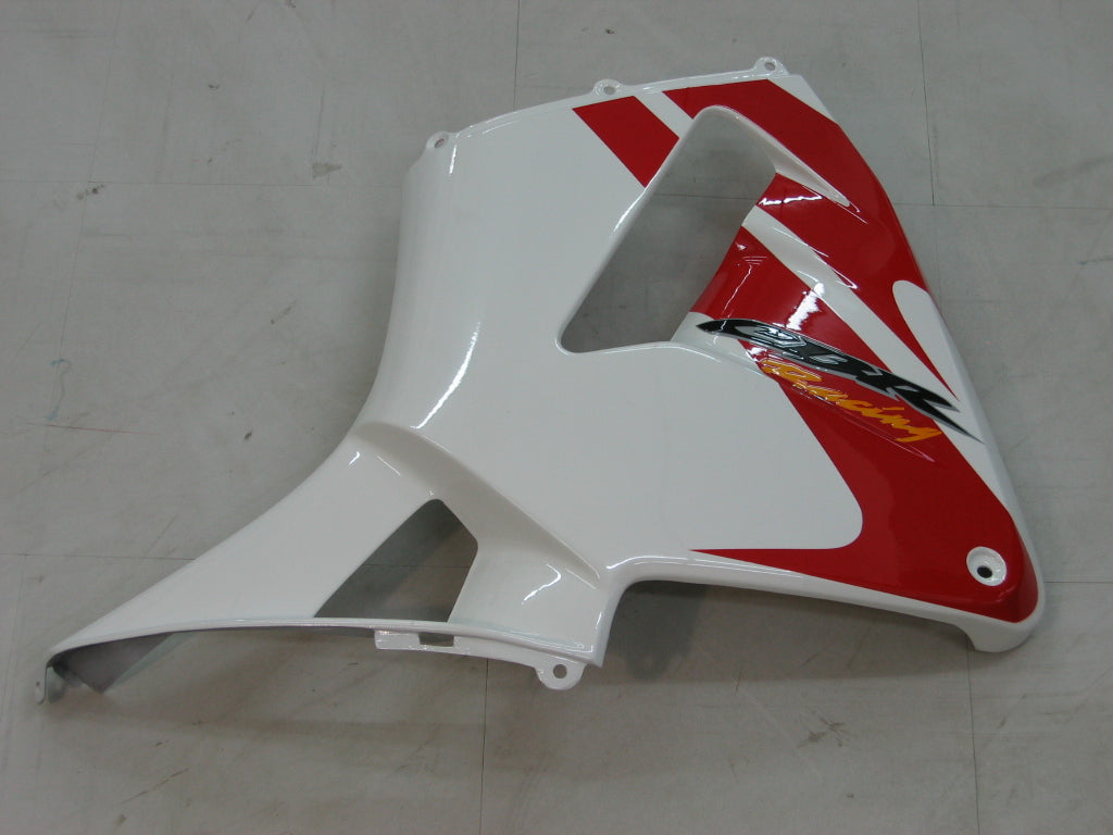 2005-2006 Honda CBR 600 RR White & Red CBR Racing Fairings Generic