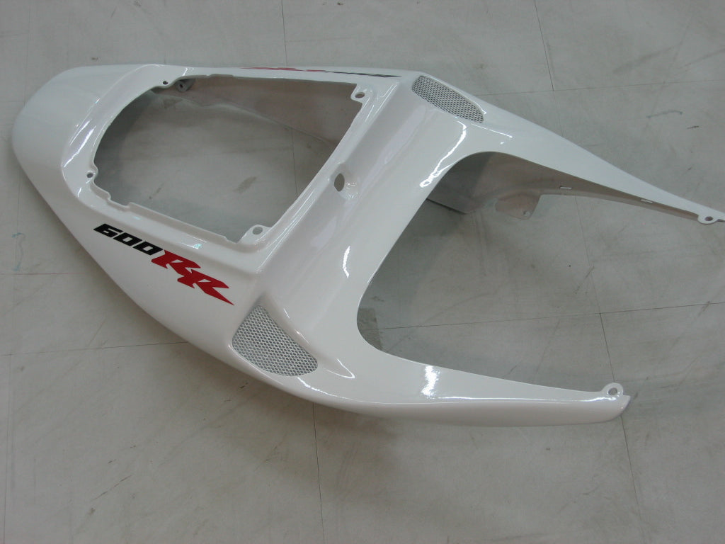 2005-2006 Honda CBR 600 RR White & Red CBR Racing Fairings Generic