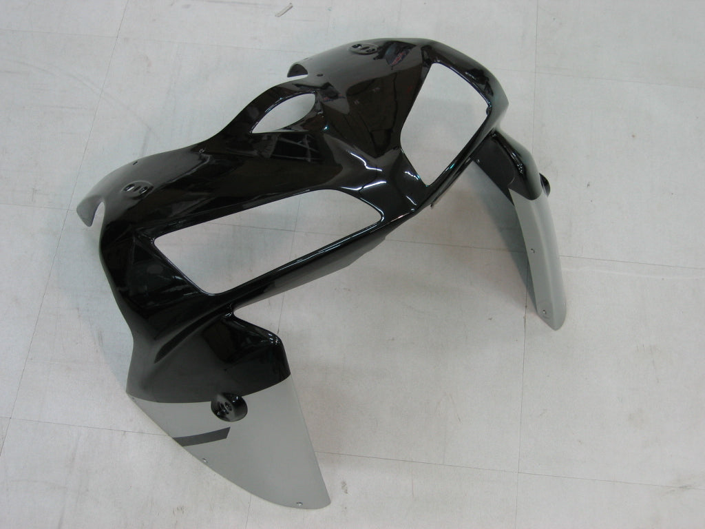 2005-2006 Honda CBR 600 RR Black & Silver CBR Racing Fairings Generic