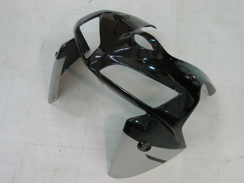 2005-2006 Honda CBR 600 RR Black & Silver CBR Racing Fairings Generic