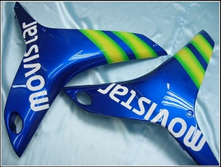 2007-2008 CBR600RR Bodywork Fairing Blue ABS Injection Molded Plastics Set Generic