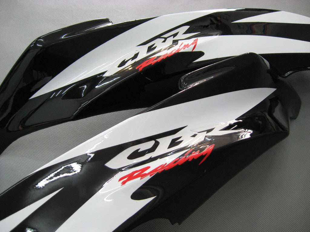 2007-2008 Honda CBR 600 RR Black & White CBR Racing Fairings Generic