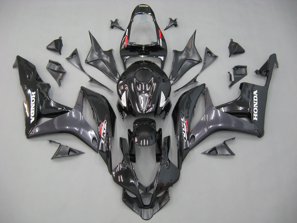 2007-2008 Honda CBR600 Amotopart Fairing Black Kit